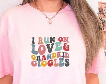 Camiseta para abuela, Comfort Colors®, regalo para el Día de la Madre, regalo para la abuela, camiseta para la Nana, camiseta para las risas de los nietos, camiseta para la Memaw, camiseta para Mimi