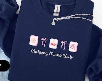 Mahjong Sweatshirt, Matching Mahjong Club Shirt, Mahjong Lover, Gift for Mom's Group, Funny Mahj Sweater