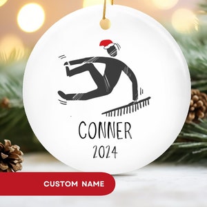 Parkour Ornament, Gift for Freerunner, Parkour Lover Gift, Personalized Ornament, Parkour Gift, Freerunning Gift, Extreme Sports Gift