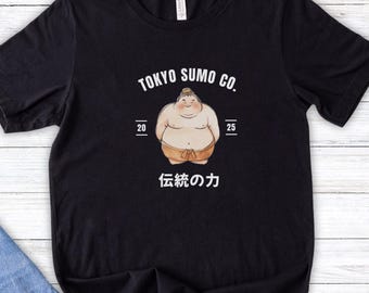 Sumo Wrestling T Shirt, Japan wrestling Tee Japanese Wrestler, Fight Club The Sumo  Co. Power in Tradition in Japanese