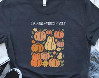 Boho Pumpkin Autumn Shirt, Boho Floral Autumn Tshirt, Fall Season, Vintage Fall Autumn Tee, Cute Thanksgiving Shirt, Retro Pumpkin Tee