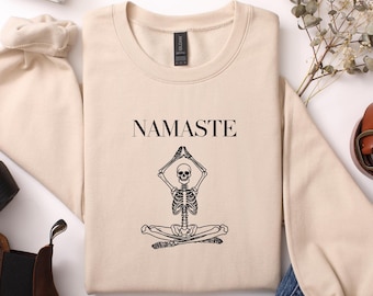 Yoga Sweatshirt, Gift for Yoga Lover, Funny Yoga Shirt, Meditation T-Shirt, Namaste, Workout Sweatshirt, Yoga Gift,Yoga Instructor Shirt
