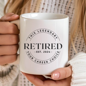 Personalized Retirement Gift, Personalized Mug, Retirement Mug, Custom Retiree Cup, Farewell Gift, Goodbye Present, Happy Retirement Cup