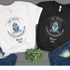 Anniversary Cruise Trip 2025 Shirt, Custom Matching T-Shirt for Married Couple, Anniversary Cruise Shirts, Cruise Couple Shirts