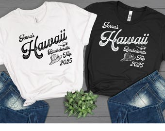 Hawaii Junggesellinnenabschieds-Shirts, benutzerdefinierte Strand Junggesellinnenabschieds-Shirts, Luxus Bachelorette T-Shirt, Junggesellinnenabschied mit dem Thema Insel