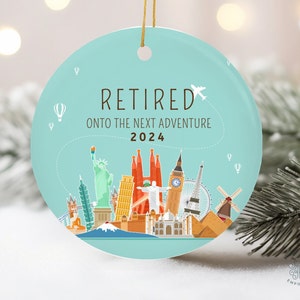 Retirement Ornament, Retirement Gift, Farewell Gift, Coworker Gift, Boss Gift, Retiree Gift, End of Career Gift, Happy Retirement Day