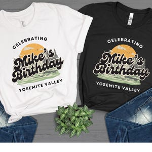 Camp Birthday Trip Shirt, Custom Camping Shirts for Family Friends, Lake Trip, Camping Shirt, Custom Birthday Trip Shirt