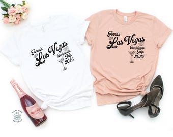 Las Vegas Bachelorette Shirts, Custom Bachelorette Party Shirts, Personalized Bach Tee, Vegas Themed Bachelorette T-Shirts, Bridal Party
