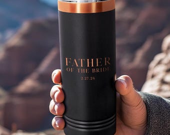 Personalisierter Vater des Bräutigams oder Vater der Braut Becher, CustomTumbler für Großvater der Braut, Hochzeit Geschenk