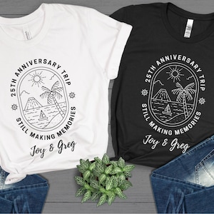 Wedding Anniversary Trip Shirt, It&#39;s Our Anniversary Couple Shirt, Couple Anniversary Shirt, Beach Trip, Anniversary Vibes, Gift For Couple