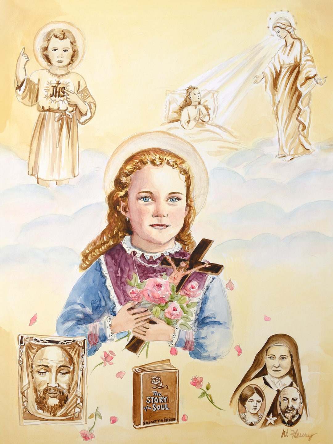 St. Therese of Lisieux . St. Therese of the Little Flower - Etsy