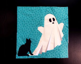 Sheet Ghost Problems Quilt Block Pattern 14x14" Foundation Paper Piece FPP