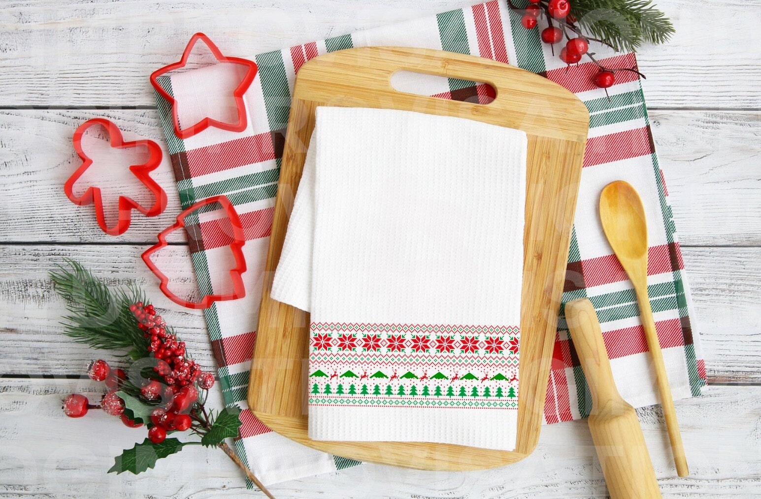 B-2 Spirit Stealth Bomber Christmas Kitchen Towel | Unique Military Holiday Decor | Fun & Festive Kitchen Towel for Aviation Enthusiasts