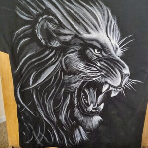 Custom Black and White Hand-painted T-Shirts, Animals, Cartoon Characters, Comic book characters and Horror Characters