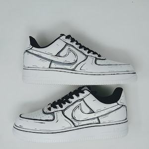 Custom Nike AF1 Cartoon Shoes, Made to Order, Handmade Gift, Personalized Gift, Custom Shoes