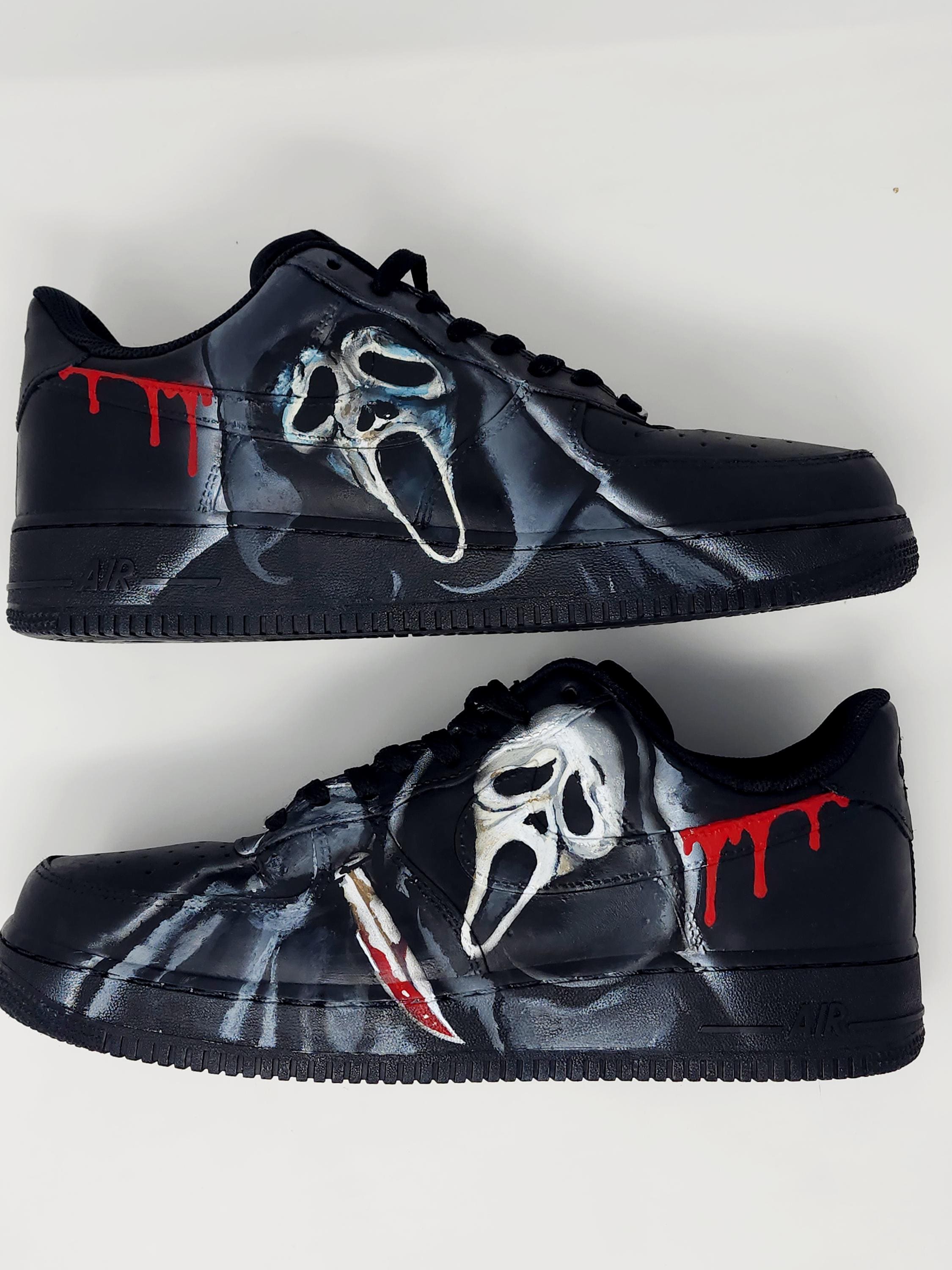 Custom Horror Movie Nike AF1 Shoes, Made to Order, Handmade Gift, Personalized Gift, Custom Shoes