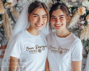 Bachelorette Mockup, White Bella Canvas 3001 TShirt Mockup, bride mockup, Valentine's Day, Wedding Tshirt mock up white shirt wedding bridal