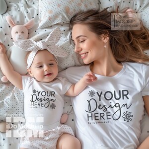 Mom and baby matching onesies discount