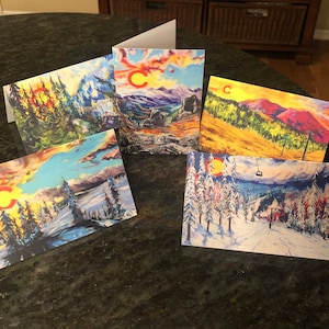Ensemble de 5 cartes pour correspondance Colorado