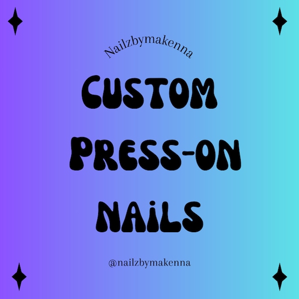 ACRYLIC PRESS ON NAILS Etsy