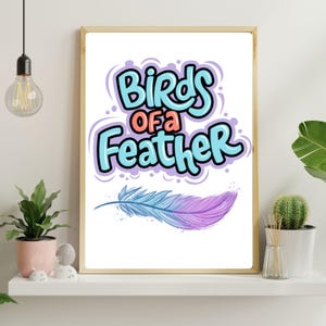 Druckbare Wandkunst, Eilish Birds of a Feather druckbare Kunstdruck, Bar Warenkorb italienischer Druck, Wanddekor