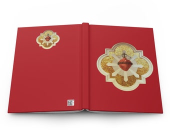 Hardcover Notebook of The Most Sacred Heart of Jesus, Devotional Notebook
