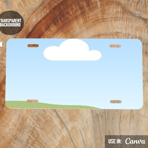 License Plate Mockup | Mock Up For License Plate | Transparent Background | PNG File