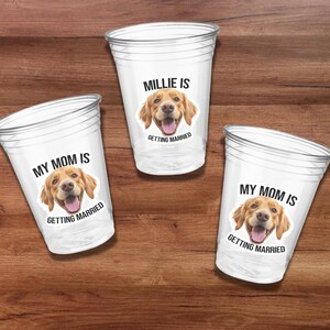 Personalisiertes Gesicht Benutzerdefinierte Plastikpartybecher | Personalisierte Geburtstag benutzerdefinierte Gesicht Party Cups | Personalisierte Geburtstagstassen | Personalisierte Hundetassen