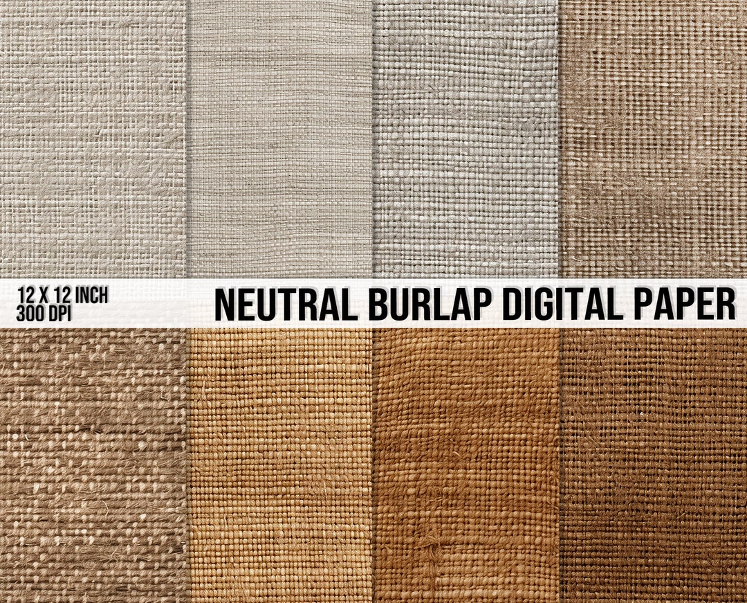Natural Burlap Digital Papers Burlap Digital Paper 10 Designs Burlap ...