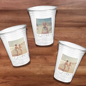 Fondata nel 1997, tazze di plastica personalizzate per feste / tazze di compleanno personalizzate con volti / tazze di compleanno personalizzate