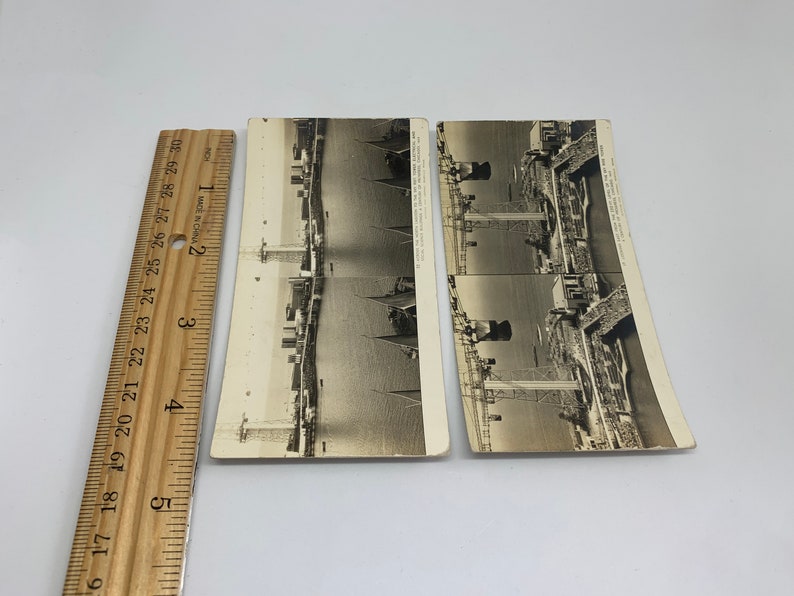 1933 Sky Ride Tower Chicago World Fair Lot of 3 Stereoscope/Stereograph Cards A Century of Progress Memorabilia, Keystone View Company image 9