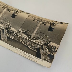 1933 Sky Ride Tower Chicago World Fair Lot of 3 Stereoscope/Stereograph Cards A Century of Progress Memorabilia, Keystone View Company image 7