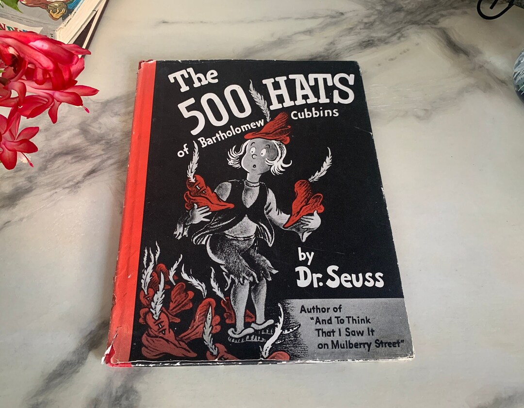 The 500 Hats of Bartholomew Cubbins 1938 First Edition Seuss First  Editions, Old Classic Children's Books, Home Library Collectible