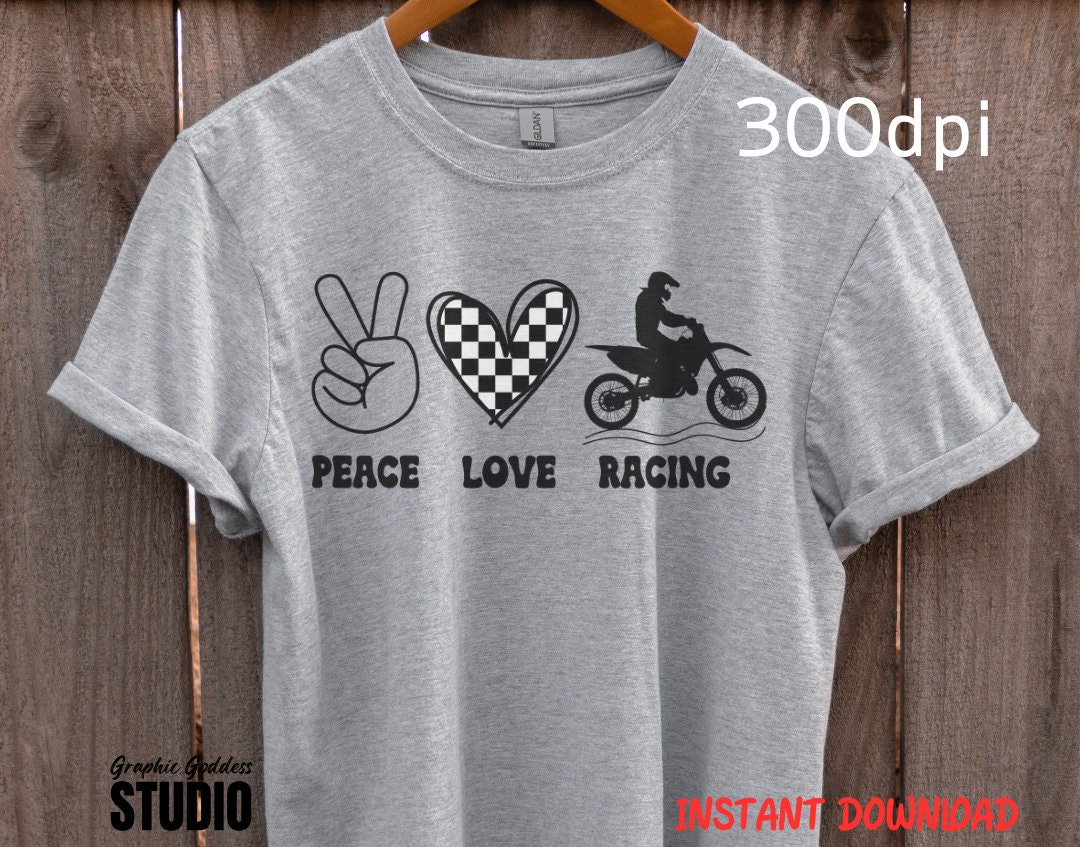 Peace Love Racing Vector Peace Love Racing SVG: Retro Dirt Bike Design (digital Download) - Etsy