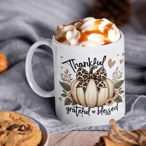 Tacksam, tacksam, välsignad, PNG, tacksam, PNG, Thanksgiving, Pumpa, Höstpumpor, Höst, Höst, Tröjdesign, Sublimering bild 6
