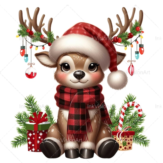 Cute Reindeer PNG , Reindeer PNG, Christmas PNG, Christmas Svg, Cute Reindeer Svg, Reindeer Svg, Christmas Decor, Winter Decor, Sublimation