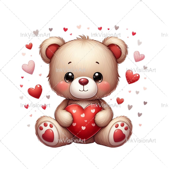 Valentine Bear PNG, Cute Bear PNG, Valentine PNG, Valentine Bear Svg, Cute Bear Svg, Valentine Svg, Valentine Decor, Bear Decor, Sublimation