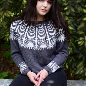 Suéter de Espadas - Patrón de Tejido Digital - Inspirado en el Traje del Tarot