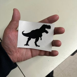 T-Rex vinyl sticker| mini auto decal | computer Tyrannosaurus stickers| water bottle sticker bomb
