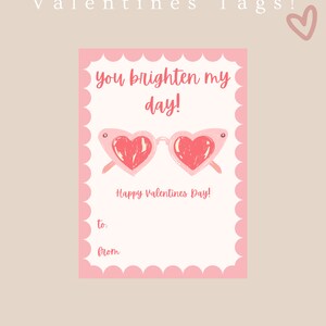 Sunglasses Valentines, Bright Valentines, Class Valentines, Happy Valentintes, Non-Candy Valentines, Glasses Valentines, Digital Valentines