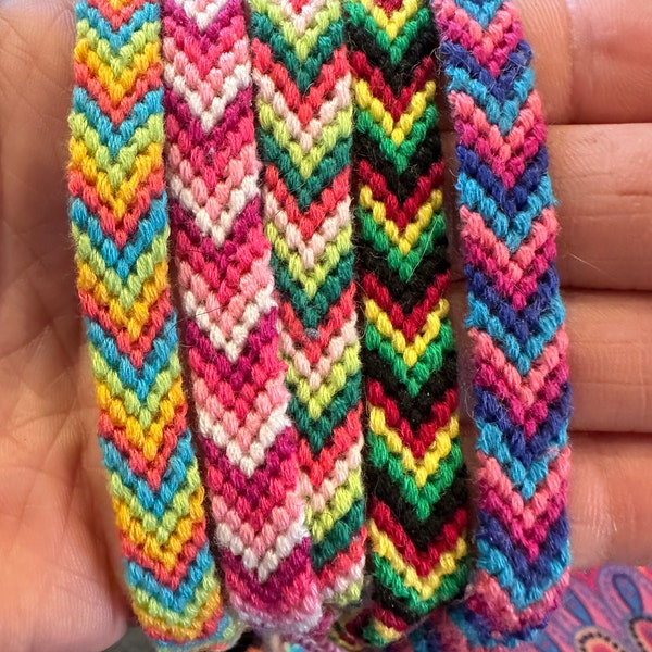 Chevron Bracelet / Friendship Bracelet / String Bracelets / Custom / Assorted Colors