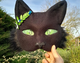 Maschera da gatto nero therian