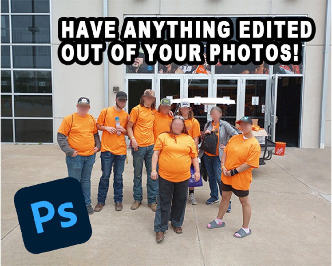 Remove Reflections Photo Bombers Large Objects Etsy