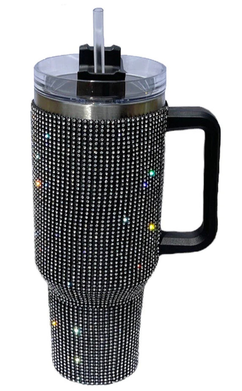 40 Oz Rhinestone Tumbler, Diamond Tumbler Etsy