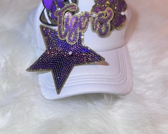 Sequin Tiger Patch: 4" Iron-On Trucker Hat Applique
