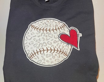 Baseball Chenille Patch: Game Day Iron On Applique (11 inches)