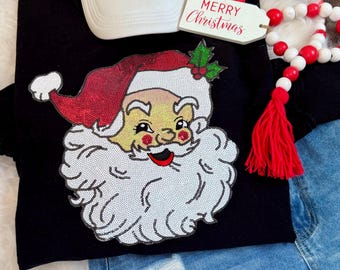 Roter Weihnachtsmann Aufnäher: 31 cm Aufnäher