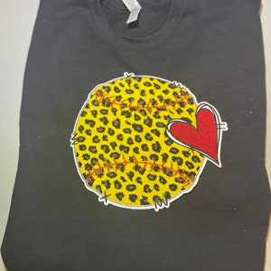 Softball Chenille Patch, Game Day Patch, For the Love of the Game, Softball Iron on Patch