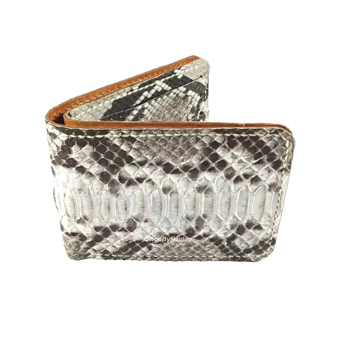 Genuine Real Python Snake Skin Leather Bifold Handmade Wallet With ...
