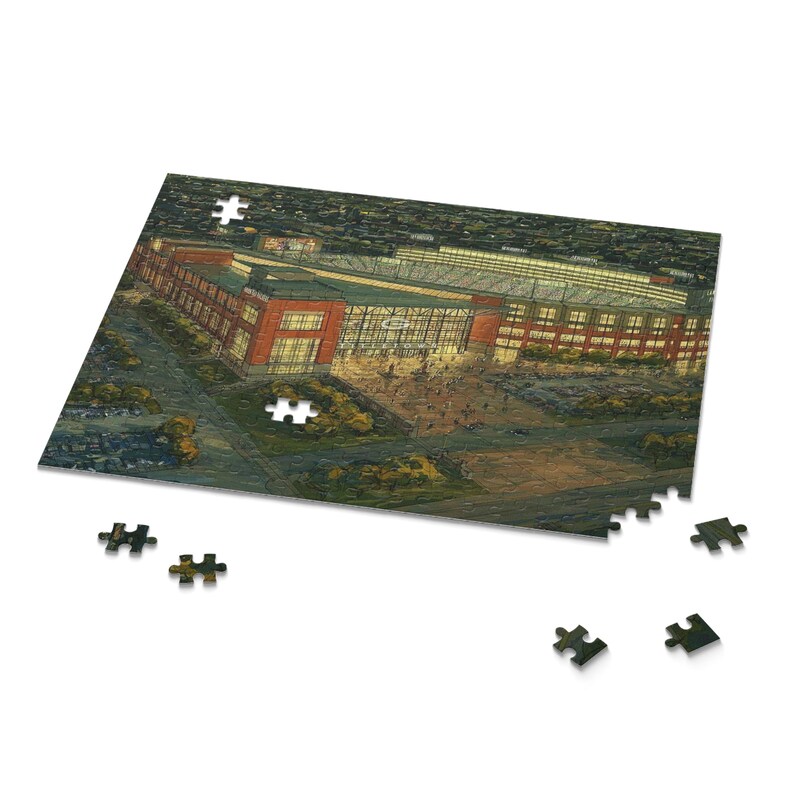Lambeau Field Puzzle 252piece Green Bay Packers NFL Stadium Etsy